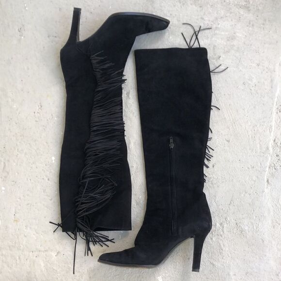 Vintage YSL fringe boots - Picture 3 of 11